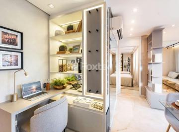 home-office-moderno-e-integrado-com-sala-de-estar.jpeg · Apartamento, 2 dormitórios, 37.82 m², em Jardim Mirante
