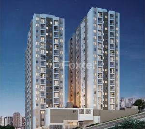 fachada-do-empreendimento-com-dois-predios-altos · Apartamento, 2 dormitórios, 39.22 m², em Jardim Piracuama