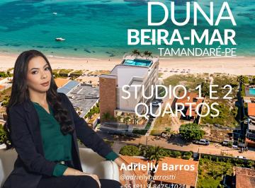 Apartamento de 1 quarto, Mata Meridional Pernambucana · Flat com Piscina Privativa em Carneiros | DUNA Beira-mar