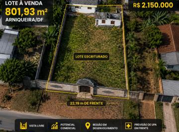 Terreno , Águas Claras · GRANDE OPORTUNIDADE DE INVESTIMENTO – LOTE ESCRITURADO COM 801,93 m² | ARNIQUEIRA/DF