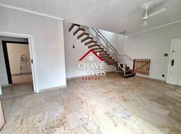 Casa · 261m² · 5 Quartos · 7 Vagas · Sobrado com 5 dormitórios para alugar, 261 m² por R$ 18.000,00/mês - Ponta da Praia - Santos/SP