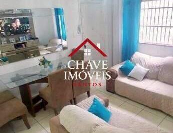 Apartamento · 73m² · 2 Quartos · 1 Vaga · Apartamento à venda, 73 m² por R$ 370.000,00 - Aparecida - Santos/SP