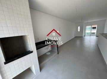 Casa · 172m² · 3 Quartos · 2 Vagas · Casa nova com 3 dormitórios, 2 suítes à venda, 165 m² por R$ 1.800.000 - Aparecida - Santos/SP