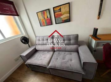 Apartamento · 43m² · 1 Quarto · 1 Vaga · Apartamento 1 dormitório no Gonzaga (Santos/SP) | Mobiliado | 1 vaga | Varanda | Portaria 24h