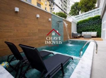 Casa · 124m² · 3 Quartos · 2 Vagas · Casa nova com piscina, com 3 suítes, à venda, 175 m² por R$ 2.500.000 - Aparecida - Santos/SP