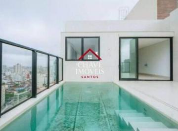 Apartamento · 160m² · 3 Quartos · 2 Vagas · Cobertura à venda, 160 m² por R$ 2.800.000,00 - José Menino - Santos/SP