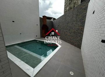 Casa · 100m² · 3 Quartos · 2 Vagas · Casa com 3 dormitórios à venda, 100 m² por R$ 1.383.000,00 - Aparecida - Santos/SP