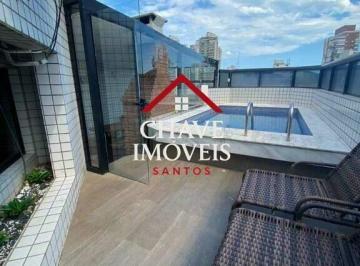 Apartamento · 224m² · 4 Quartos · 2 Vagas · Cobertura com 4 dormitórios à venda, 224 m² por R$ 1.990.000,00 - Ponta da Praia - Santos/SP