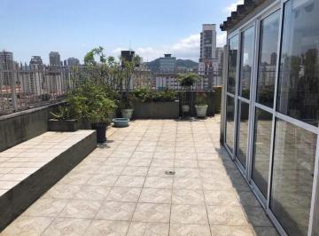 Apartamento · 215m² · 3 Quartos · 1 Vaga · Cobertura com 3 dormitórios à venda, 215 m² por R$ 900.000,00 - Boqueirão - Santos/SP