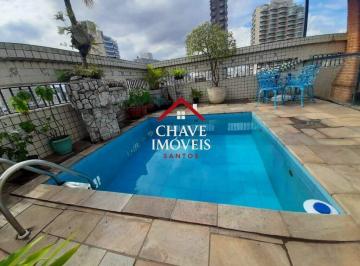 Apartamento · 300m² · 3 Quartos · 5 Vagas · Cobertura à venda, 300 m² por R$ 1.500.000,00 - José Menino - Santos/SP