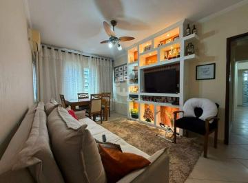 Apartamento · 75m² · 3 Quartos · 1 Vaga · Apartamento Reformado e Mobiliado, 3 Dormitórios, Elevador e 1 Vaga na Encruzilhada – Santos/SP