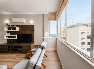 Sala com vista lateral mar · Apartamento à Venda, 3 quartos, suíte, vaga, Quadra da Praia do Flamengo, Rio de Janeiro, RJ