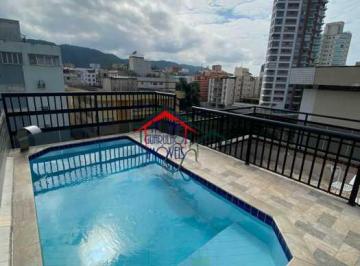 Apartamento · 206m² · 3 Quartos · 2 Vagas · Cobertura de Alto Padrão na Praia da Enseada - Guarujá | Piscina Privativa e 300