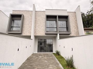 Casa · 85m² · 2 Quartos · 2 Vagas · Sobrado novo à venda na Itoupavazinha em Blumenau com 2 suítes, churrasqueira e 2 vagas