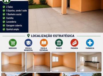 Casa · 150m² · 5 Quartos · 1 Vaga · Casa para venda em Bela Vista de 150.00m² com 5 Quartos, 1 Suite e 1 Garagem