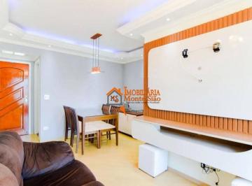 337ff6744356d763c53437f91fd495c3d2300301 · Apartamento com 3 dormitórios para alugar, 66 m² por R$ 3.613,45/mês - Gopoúva - Guarulhos/SP