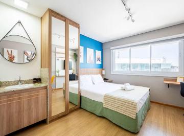 Apartamento de 1 quarto, Brasília · FLAT REFORMADO MOBILIADO - JA COM ALTA RENTABILIDADE - ANDAR ALTO - SHN - SETOR HOTELEIRO - VAGA