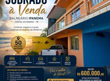 Casa de 3 quartos, Pontal do Paraná · Sobrado no Balneario de Ipanema, Pontal do Parana.Condominio residencial Andrade