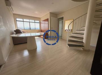 Apartamento · 220m² · 2 Quartos · 1 Vaga · Cobertura Duplex para Locação no Bairro Aparecida em Santos com Piscina e Churrasqueira