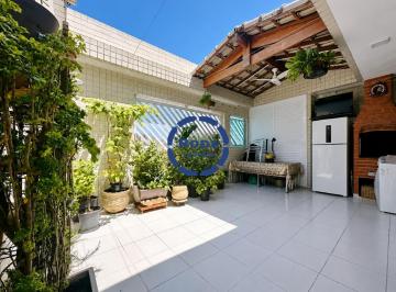 Apartamento · 261m² · 3 Quartos · 2 Vagas · Cobertura Duplex à Venda no Campo Grande em Santos | 3 Dormitórios, Suíte, 2 Vagas e Churrasqueira P
