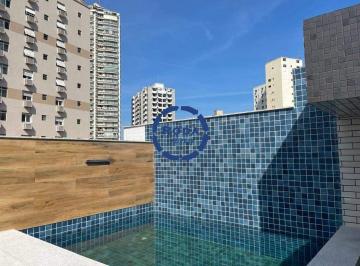 Casa · 198m² · 4 Quartos · 2 Vagas · Casa Sobreposta Alta Duplex com 4 suítes no bairro do Embaré em Santos/SP