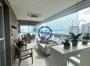Apartamento · 136m² · 3 Quartos · 2 Vagas · Apartamento Vista Mar à Venda com 3 suítes na aparecida em Santos