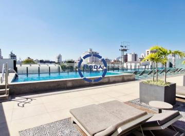 PISCINA · Apartamento 82 m² com 2 Dormitórios, 2 Vagas e Varanda Gourmet em Santos (Aparecida) – Financiamento