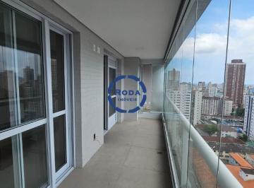 Apartamento · 147m² · 3 Quartos · 1 Vaga · Cobertura Duplex de 3 Suítes com Varanda Gourmet em Boqueirão, Santos – Excelente Po´s-Obra para Alu