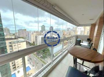 Apartamento · 97m² · 2 Quartos · 1 Vaga · Amplo Apartamento Mobiliado com Vista para o Mar no Gonzaga - 105 m² e Lazer Completo