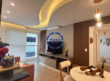 Apartamento · 82m² · 2 Quartos · 1 Vaga · Apartamento à Venda na Quadra da Praia, com 2 dormitórios na Aparecida, Santos/SP