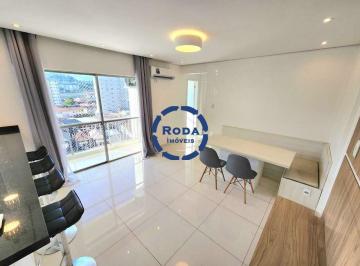Apartamento · 71m² · 2 Quartos · 1 Vaga · Apartamento para Locação com 2 Dormitórios, Terraço e Lazer no Campo Grande – Santos/SP