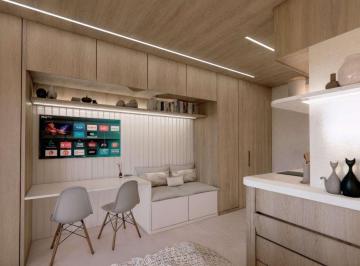 Apartamento de 1 quarto, Curitiba · Windy City - Studio Garden 27 m², N.107 com varanda no Rebouças.