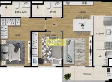 Apartamento · 68m² · 2 Quartos · Apartamento para venda em Jardim Carolina de 68.00m² com 2 Quartos e 1 Suite