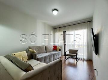Apartamento · 52m² · 1 Quarto · 1 Vaga · Flat Saint Moritz, apartamento mobiliado de 52m² em São Bernardo do Campo, com vaga