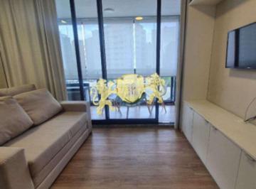 Apartamento · 32m² · 1 Quarto · 1 Vaga · Flat mobiliado para alugar na Vila Olímpi | 32m² | 1 Dormitório | 1 Vaga de Garagem