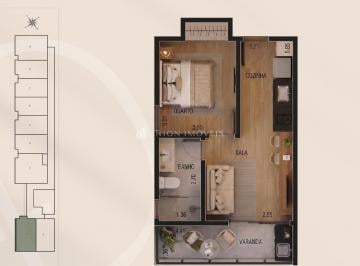 PLANTA 01 - FRENTE · Apartamento de 1 quarto cm varanda gourmet à venda no bairro Morro da Glória em Juiz de Fora/MG