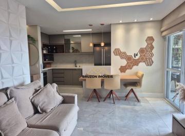 Sala de estar e jantar integradas · APARTAMENTO À VENDA, 3 QUARTOS (1 SUÍTE), 85 M², R$ 1.011.000,00, CONDOMÍNIO ALTOS DA SAMUEL MARTINS