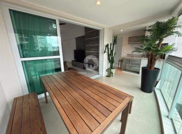 Apartamento · 135m² · 2 Quartos · 2 Vagas · Apartamento Alto Padrão, 2 Suítes, Sacada com Churrasqueira e 2 Vagas na Ponta da Praia – Santos/SP