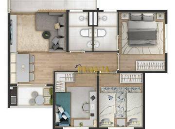 Apartamento · 60m² · 3 Quartos · 1 Vaga · Apartamento para venda em Mirage São Paulo de 60.00m² com 3 Quartos, 1 Suite e 1 Garagem