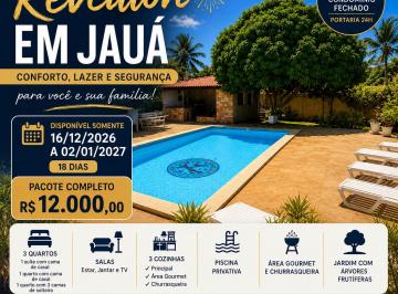 Casa de 3 quartos, Camaçari · Natal+Réveillon Praia de Jauá