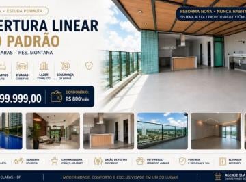 Apartamento de 3 quartos, Águas Claras · Cobertura Aguas Claras 140m2 3 Quartos Suite 2 Vagas Residencial Montana Alto Padrao Permuta