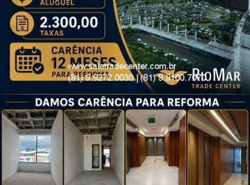 Foto 01 · Sala Comercial para Locação no Pina, Recife-PE: 1 sala, 1 banheiro, 2 vagas de garagem, 57m² - Empre
