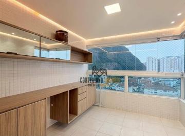 9e6eab35b982a4ba32be0fcd72e3c89d46b4ef80 · Apartamento com 3 dormitórios para alugar, 100 m² por R$ 5.950,02/mês - José Menino - Santos/SP