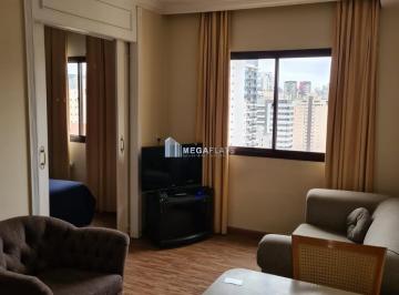Foto 01 · Apartamento para locação na Vila Olímpia, São Paulo-SP: 1 quarto, 1 sala, 1 banheiro, 1 vaga de gara