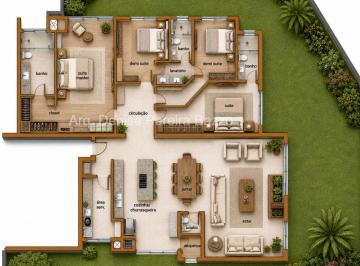 Apartamento de 4 quartos, Curitiba · Garden em condomínio de altíssimo padrão em uma localização excepcional c/ ampla área externa