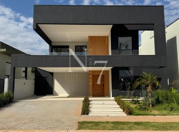 Casa · 260m² · 4 Quartos · 4 Vagas · Sobrado Novo em Condomínio com 4 Suítes, Área gourmet e Piscina.