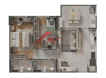 Apartamento · 68m² · 2 Quartos · 1 Vaga · Apartamento para venda em Paraíso de 68.00m² com 2 Quartos, 1 Suite e 1 Garagem