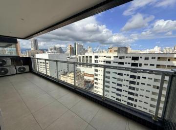 Apartamento de 2 quartos, Santos · Excelente apartamento, andar alto, ampla varanda mobiliável, a uma quadra do Mar !