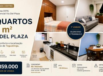 Apartamento de 3 quartos, Taguatinga · Apartamento 3 Quartos 89m² à Venda no Via Del Plaza, Taguatinga Centro, Brasília DF, 1º Andar