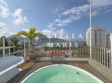 Foto 01 · Jardim Botânico, Belísima cobertura duplex à venda com 04 quartos, linda vista livre para a Lagoa em